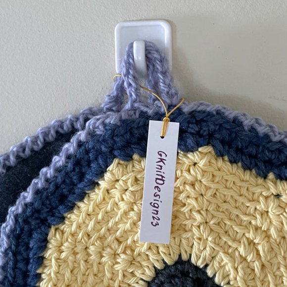 Crochet Pot Holders, Crochet Farmhouse Decor, Handmade Potholders - Picture 2 of 11